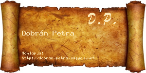 Dobrán Petra névjegykártya