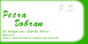 petra dobran business card